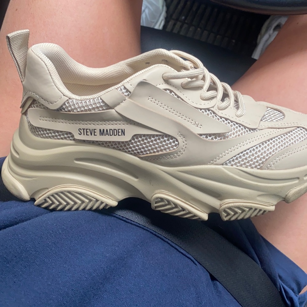 Tan Steve Madden sneakers